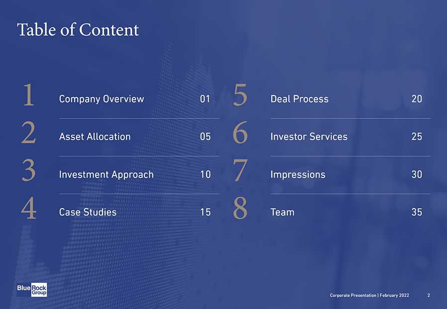 Corporate Presentation BlueRock