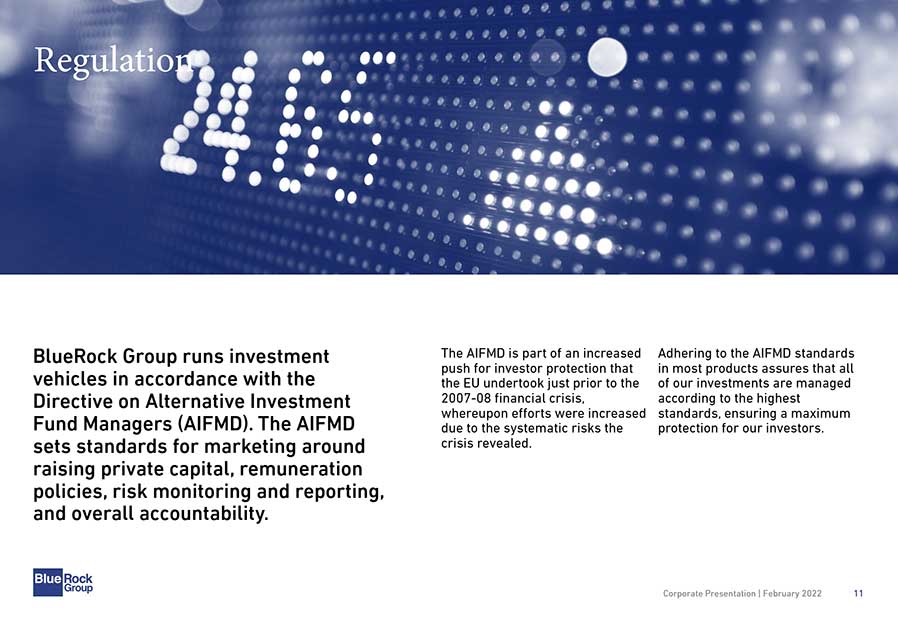 Corporate Presentation BlueRock